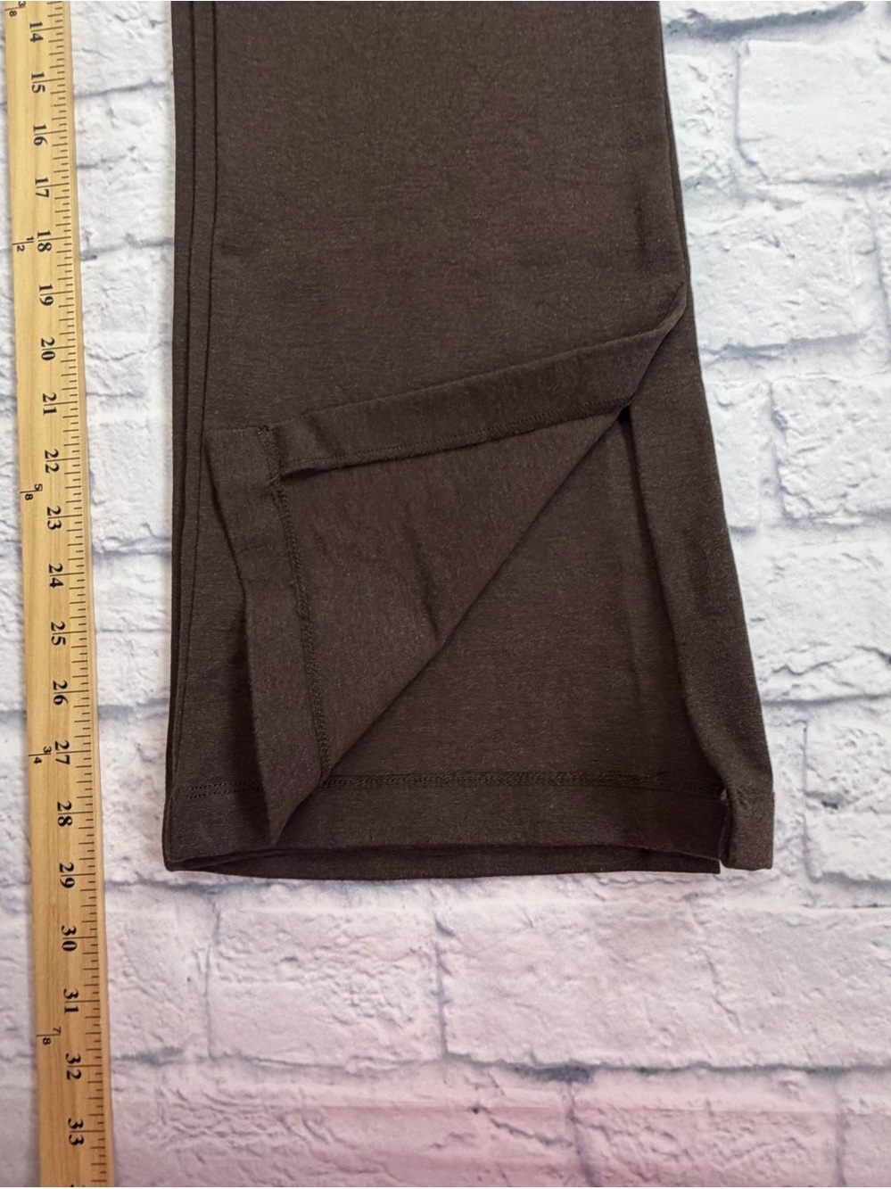 Time and Tru Brown Knit Bootcut Pants. Size XL - Picture 7 of 8
